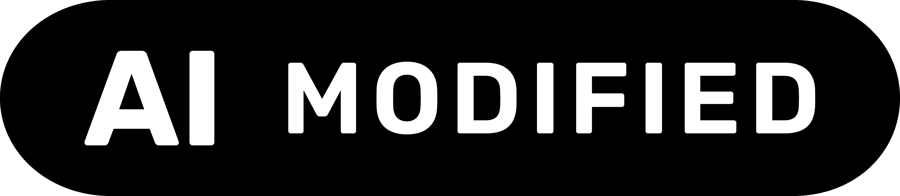 EL-i ikoon: AI MODIFIED mustal ümaral sildil